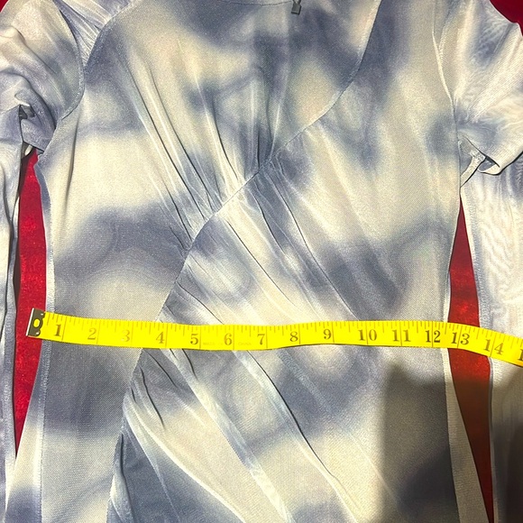 New Zara Draped Tulle Short Dress - Picture 14 of 16